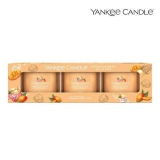 Zestaw Świec Yankee Candle Coconut Mango Ice Cream 3x37g