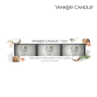 Zestaw Świec Yankee Candle Coconut Beach 3x37g