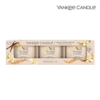 Zestaw Świec Yankee Candle Vanilla Creme Brulee 3x37g