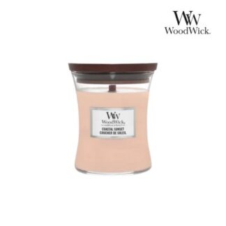 Średnia Świeca WoodWick Coastal Sunset z drewnianym knotem 275g