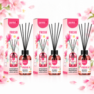 JASMINE Zestaw Dyfuzorów Fresh Świeży z Patyczkami 3x110 ml