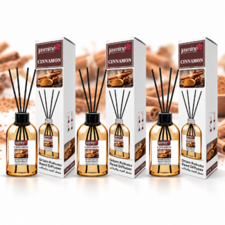 JASMINE Zestaw Dyfuzorów Cynamon z Patyczkami 3x110 ml