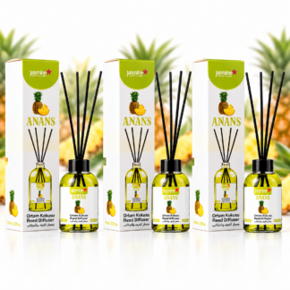 JASMINE Zestaw Dyfuzorów Ananas z Patyczkami 3x110 ml