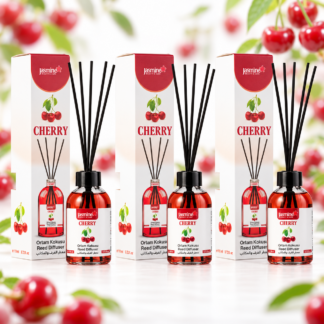 JASMINE Zestaw Dyfuzorów Wiśnia z Patyczkami 3x110 ml