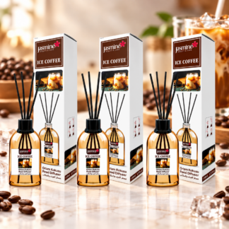 JASMINE Zestaw Dyfuzorów Ice Coffee z Patyczkami 3x110 ml