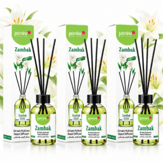 JASMINE Zestaw Dyfuzorów Lilia z Patyczkami 3x110 ml